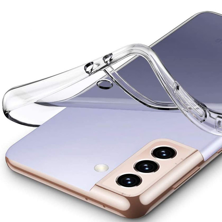 TPU чохол Epic Transparent 1,0mm на Samsung Galaxy S21 FE (Прозорий (прозорий)) в магазині vchehle.ua