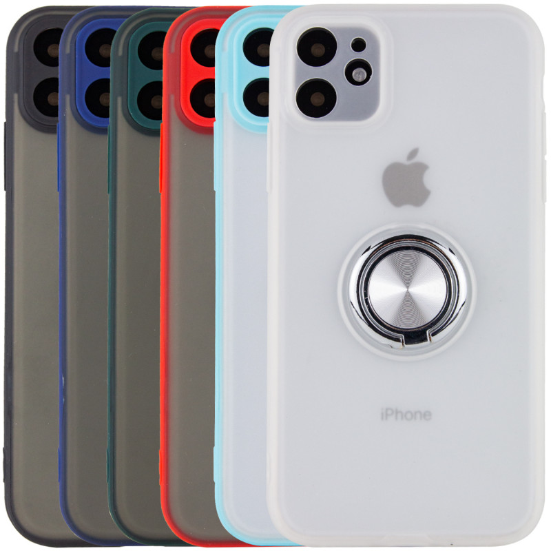 TPU-PC чехол Deen Shadow Ring series для Apple iPhone 11 (6.1")