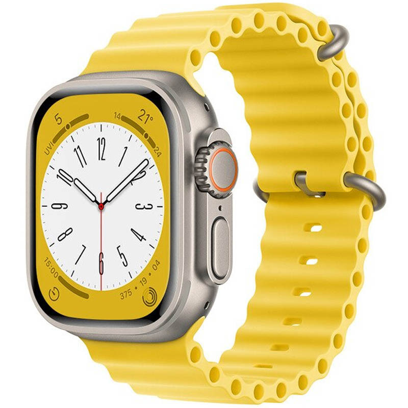 Ремешок Hoco WA12 Original series Apple watch (38/40/41mm) (Yellow)
