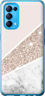 Чехол Пастельный мрамор для Oppo Reno5