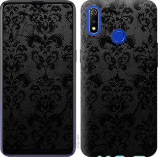 Чехол узор черный для Realme 3