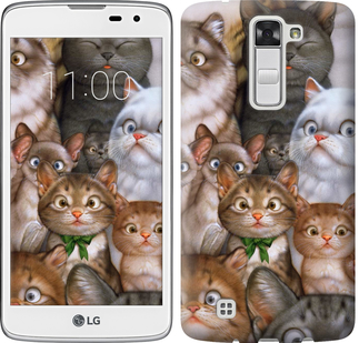 

Чехол коты для LG K8 K350E 476495