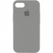 Чохол Silicone Case Full Protective (AA) на Apple iPhone 7 / 8 / SE (2020) (4.7") (Сірий / Pewter)
