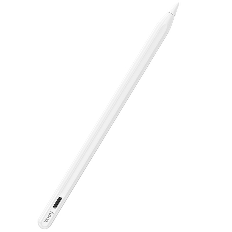 Фото Стилус Hoco GM112 Intelligent anti-lost active capacitive pen with digital display for iP (White) в магазине vchehle.ua