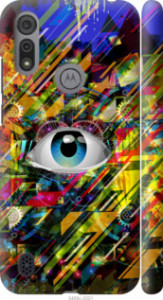 Чехол Абстрактный глаз для Motorola E6s