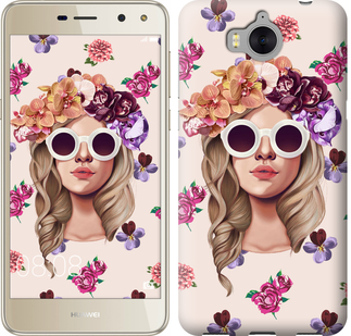 

Чохол Дівчина з квітами v2 на Huawei Y5 2017 586799