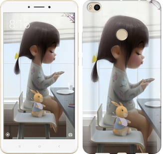 

Чехол Милая девочка с зайчиком для Xiaomi Mi Max 2 636678