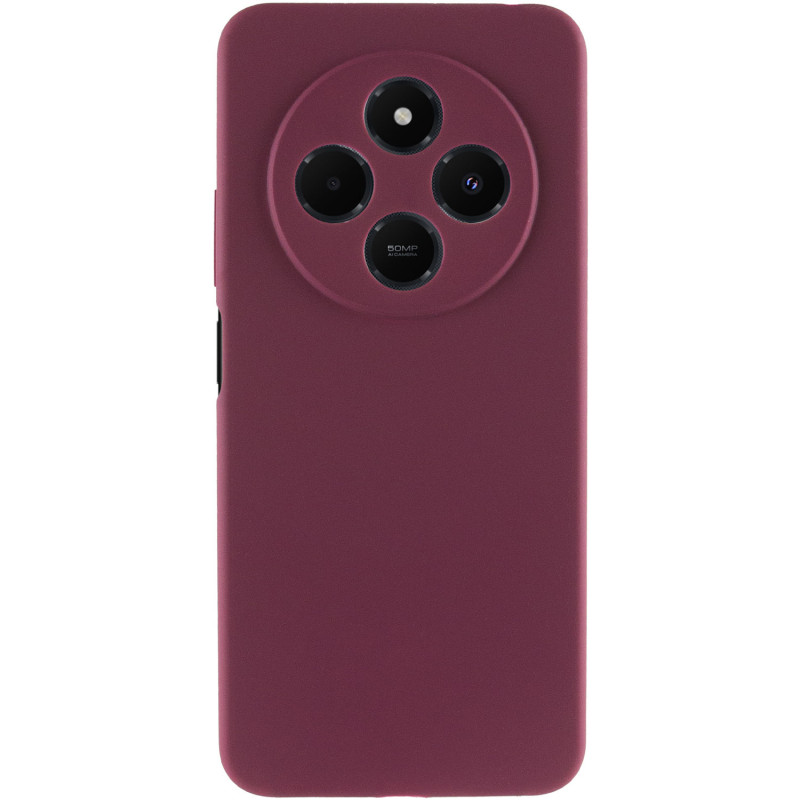 Фото Чохол Silicone Cover Lakshmi Full Camera (AA) на Xiaomi Redmi 14C / Poco C75 (Бордовий / Marsala) на vchehle.ua