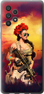 Чехол Украинка с оружием для Samsung Galaxy A73 A736B