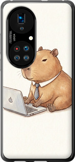 Чехол Funny Capybara CEO Working для Huawei P50