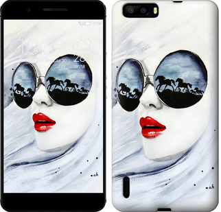 

Чохол Дівчина аквареллю на Huawei Honor 6 Plus 89984