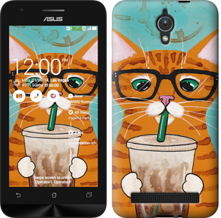 

Чехол Зеленоглазый кот в очках для Asus ZenFone C ZC451CG 625490