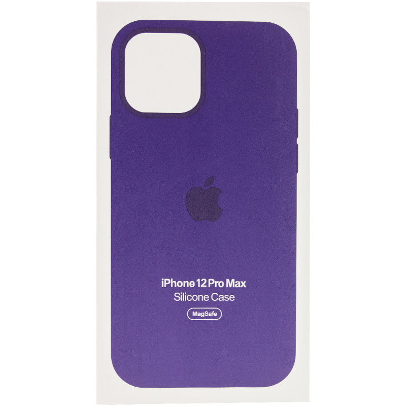 Купить Уценка Чехол Silicone case (AAA) with Magsafe and Animation для Apple iPhone 12 Pro Max (6.7") (Дефект упаковки / Фиолетовый / Amethyst) на vchehle.ua