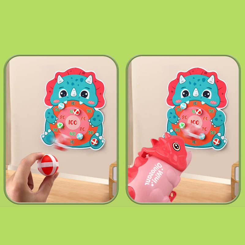 Интерактивная игра Dinosaur Athletics Gun на липучках + мишень (Red) в магазине vchehle.ua