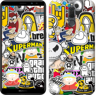 

Чехол Popular logos для Huawei Mate 10 Lite 628136