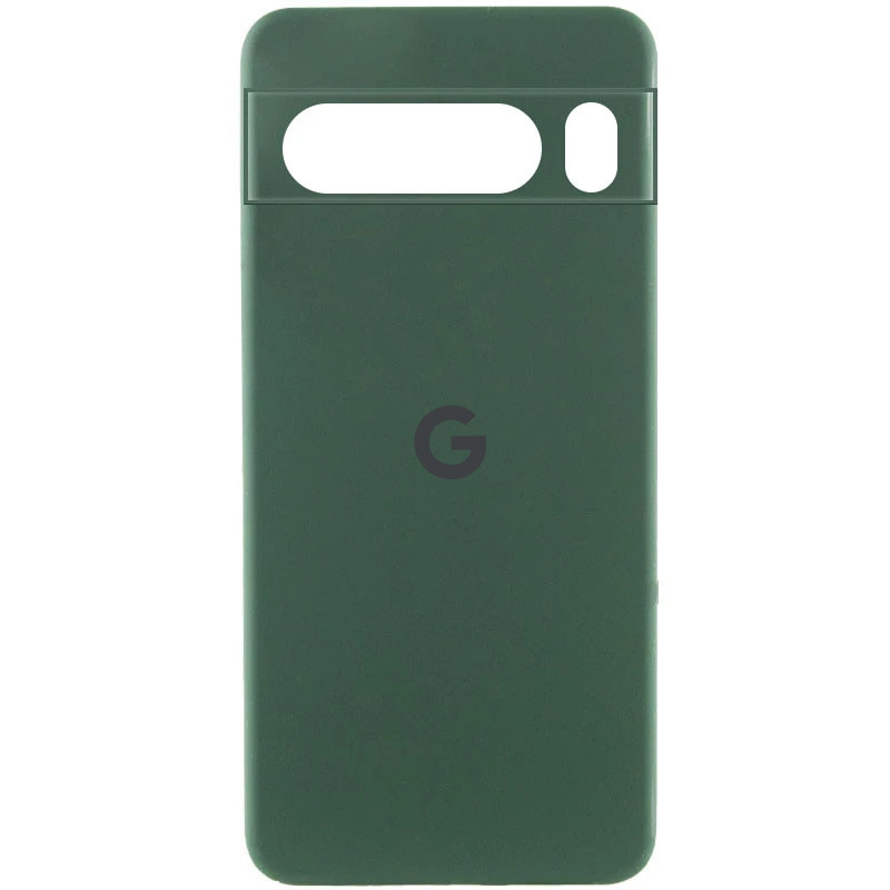 Чехол Silicone Cover Lakshmi Full Camera (AA) with logo для Google Pixel 8 Pro (Зеленый / Dark green)