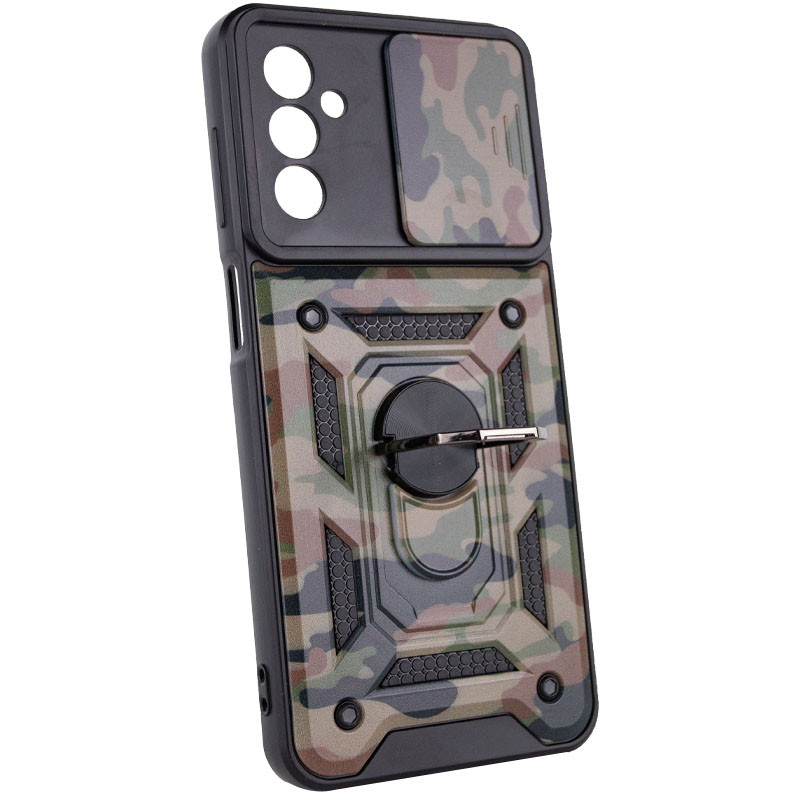 Фото Ударопрочный чехол Camshield Serge Ring Camo для Samsung Galaxy M23 5G / M13 4G (Коричневый / Army Brown) в магазине vchehle.ua