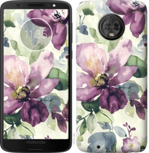 

Чохол Квіти аквареллю на Motorola Moto G6 763040