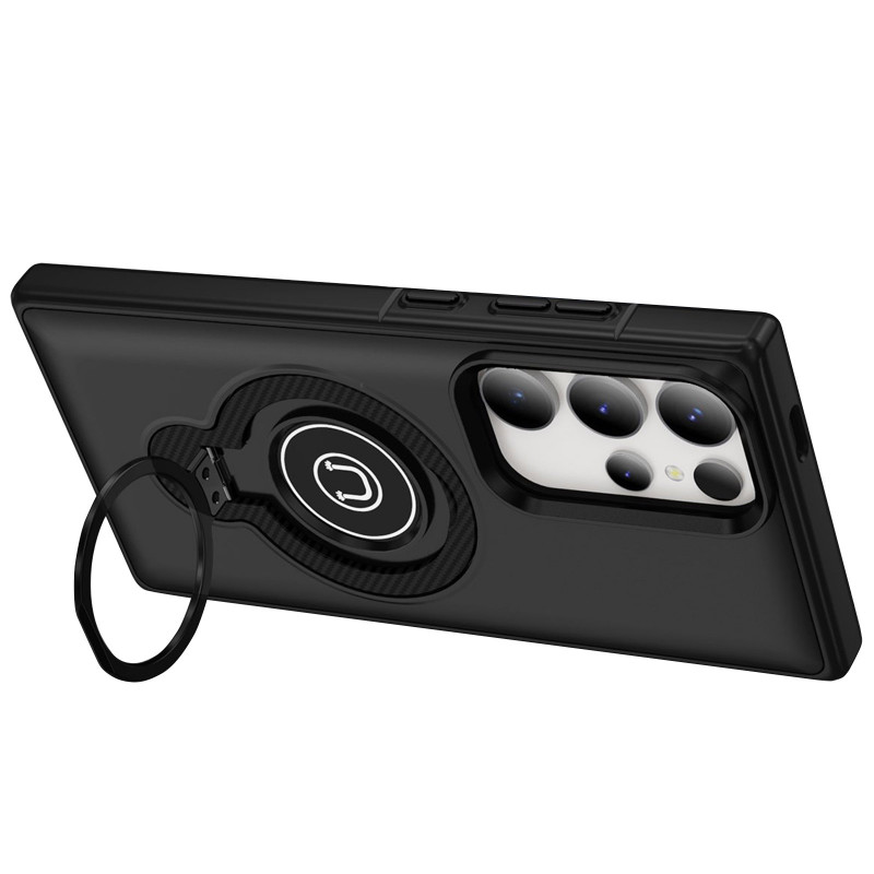 Фото TPU+Textured PC Magnet для Samsung Galaxy S24 Ultra (Black) на vchehle.ua