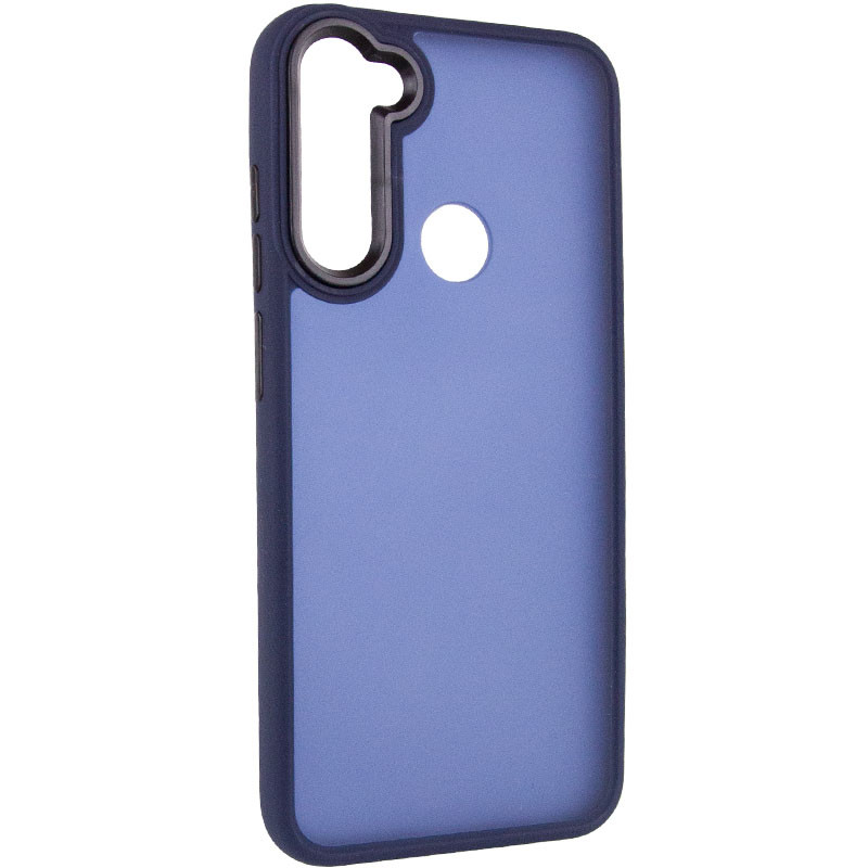 Чехол TPU+PC Lyon Frosted для Xiaomi Redmi Note 8T (Navy Blue)