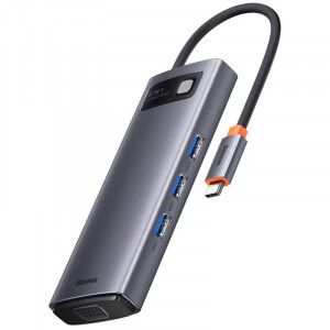 Переходник HUB Baseus Metal Gleam Series 6-in-1 Multifunctional Type-C (CAHUB-CW)