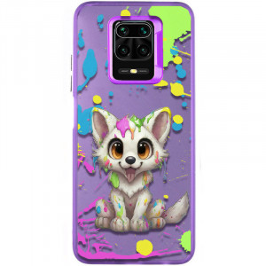 TPU+PC чехол TakiTaki Graffiti magic glow для Xiaomi Redmi Note 9S