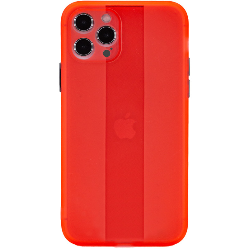 Чохол TPU Glossy Line Full Camera на Apple iPhone 12 Pro Max (6.7") (Червоний)
