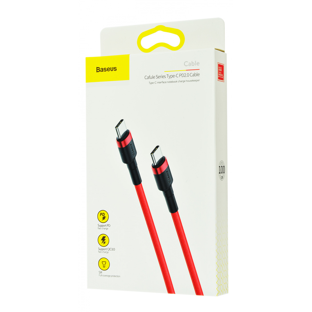 Дата кабель Baseus Cafule Type-C Cable 2A (2m) (CATKLF-C) (Червоний)