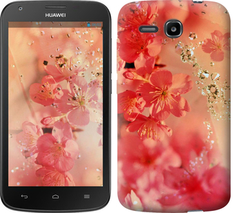 

Чехол Розовые цветы для Huawei Ascend Y600 324840