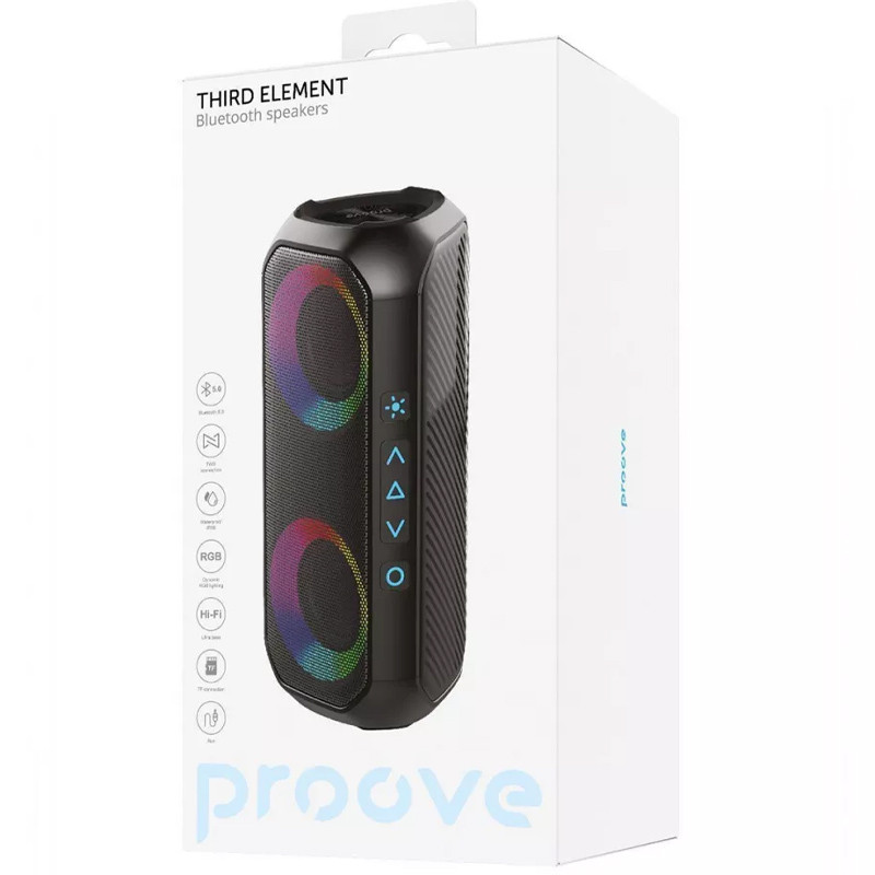 Bluetooth Колонка Proove Third Element 20W (Black) в магазині vchehle.ua