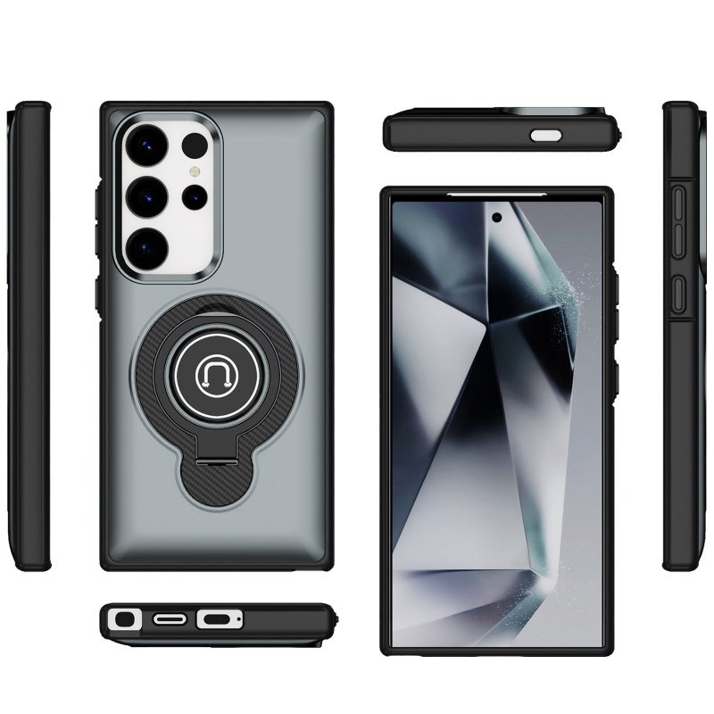 Фото TPU+Textured PC Magnet на Samsung Galaxy S25 Ultra (Grey) в маназині vchehle.ua