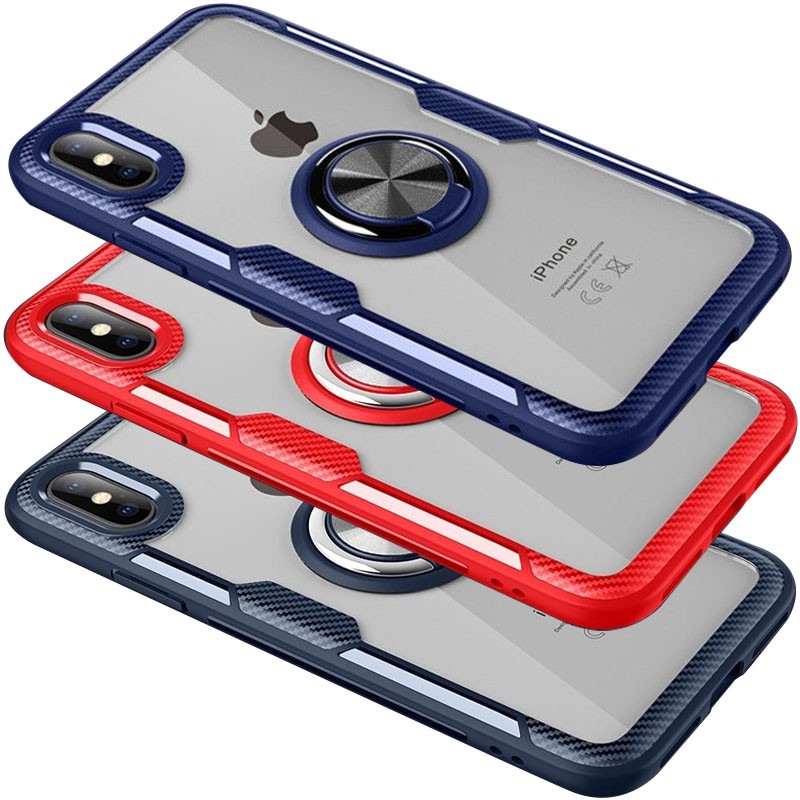 TPU+PC чехол Deen CrystalRing for Magnet (opp) для Apple iPhone X / XS (5.8")
