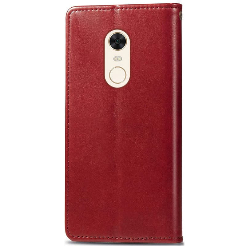 Шкіряний чохол-книжка GETMAN Gallant (PU) для Xiaomi Redmi 5 Plus / Redmi Note 5 (Single Camera) (Червоний) в магазині vchehle.ua