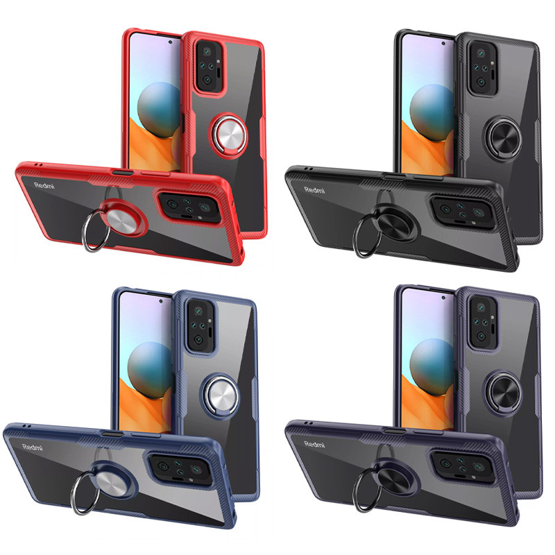 TPU+PC чехол Deen CrystalRing for Magnet (opp) для Xiaomi Redmi Note 10 Pro / 10 Pro Max