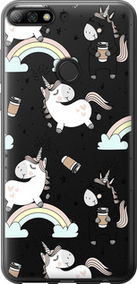 

Чехол Единорог и кофе для Huawei Y7 Prime (2018) 1607498