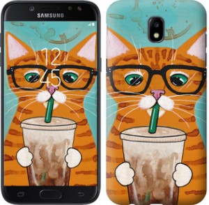 Чехол Зеленоглазый кот в очках для Samsung Galaxy J5 J530 (2017)