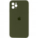 Чохол Silicone Case Square Full Camera Protective (AA) на Apple iPhone 11 Pro (5.8") (Зелений / Dark Olive)