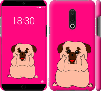 

Чехол Весёлый мопс для Meizu 15 Plus 928459