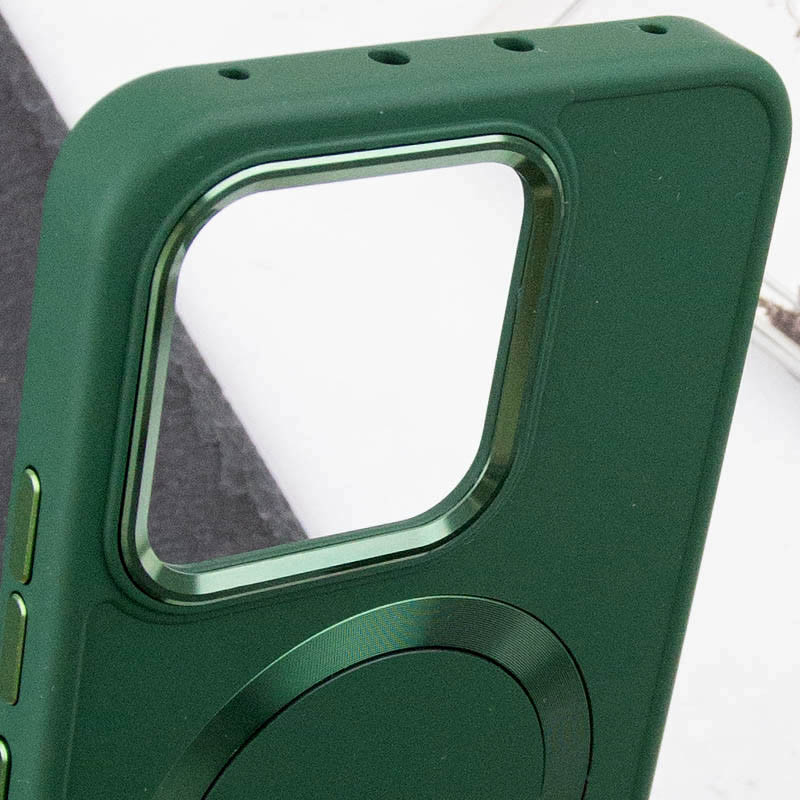 Купити TPU чохол Bonbon Metal Style with Magnetic safe на Xiaomi Redmi Note 13 Pro+ (Зелений / Pine green) на vchehle.ua