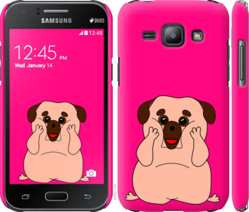 

Чохол Веселий мопс на Samsung Galaxy J1 J100H 928347