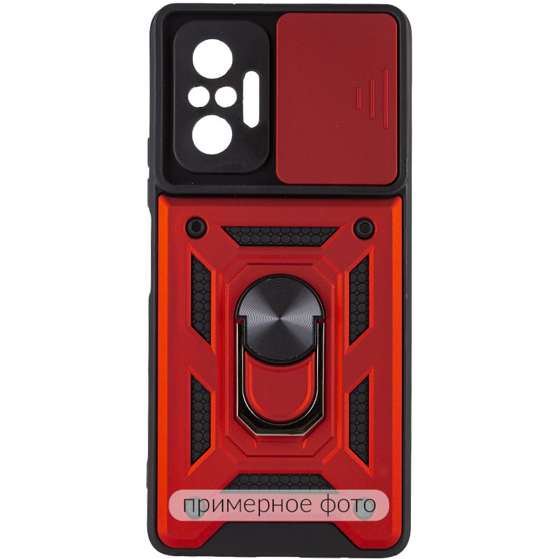 Фото Ударопрочный чехол Camshield Serge Ring для Xiaomi Redmi A5 / Poco C71 (Красный) на vchehle.ua