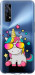 Чехол Единорог в очках для Realme 7