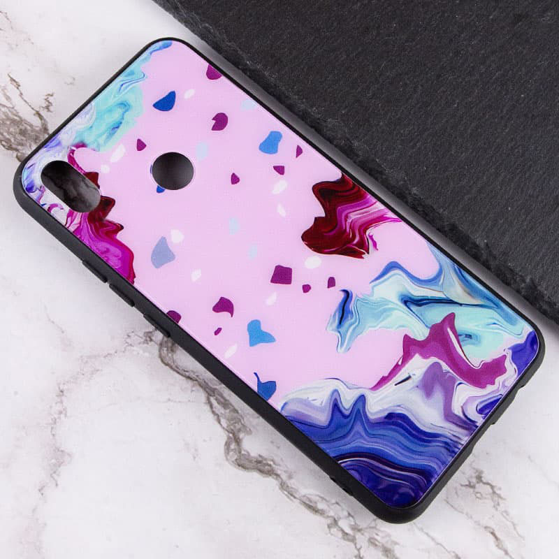 Фото TPU+Glass чехол Diversity для Xiaomi Redmi Note 5 Pro / Note 5 (AI Dual Camera) (Stains red) в магазине vchehle.ua