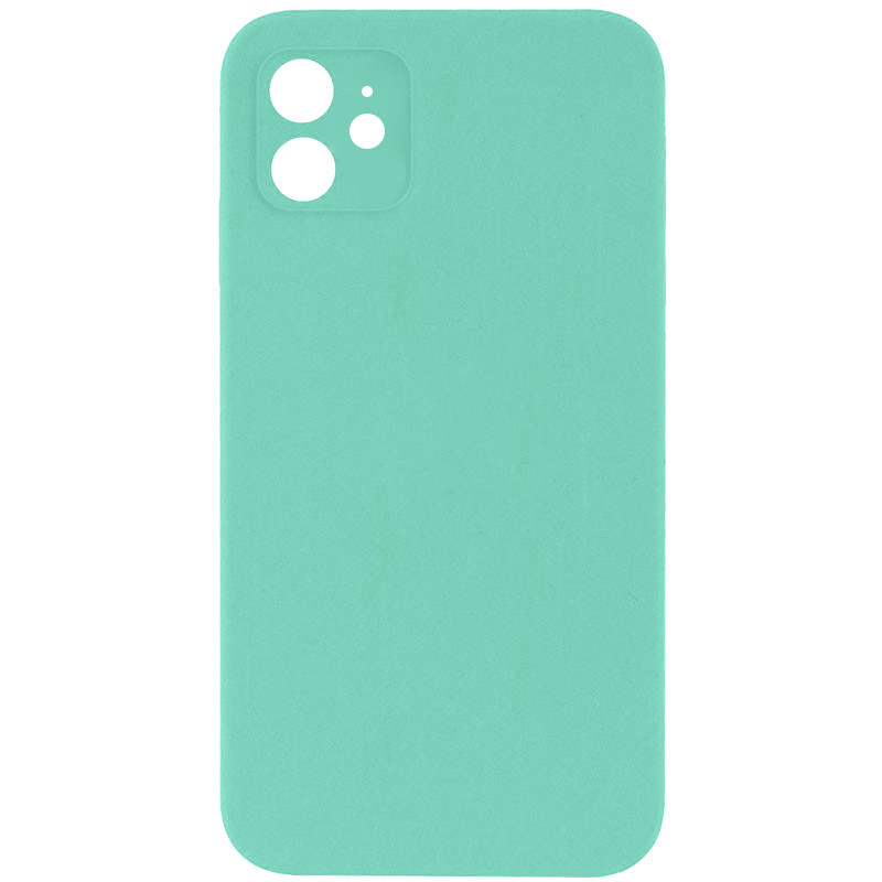 Silicone Case Square Full Camera Protective (AA) NOLOGO для Apple iPhone 11 (6.1") (Бирюзовый / Turquoise)
