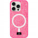 TPU чохол Bling World Rock Diamond with Magnetic Safe на Apple iPhone 16 Pro (6.3") (Rose )