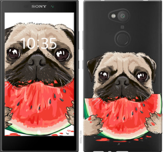 

Чохол Мопс і кавун на Sony Xperia L2 H4311 843677