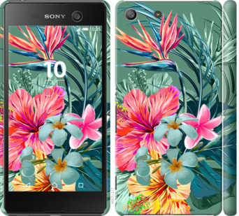 

Чехол Тропические цветы v1 для Sony Xperia M5 845078