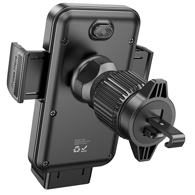 Фото Автодержатель Hoco H36 Cheeatag (air outlet) (Black) в магазине vchehle.ua