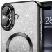 Фото TPU чехол Delight case with Magnetic Safe с защитными линзами на камеру для Apple iPhone 16 (6.1") (Черный / Black) на vchehle.ua