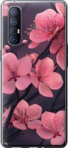 Чехол Пурпурная сакура для Oppo Reno 3 Pro